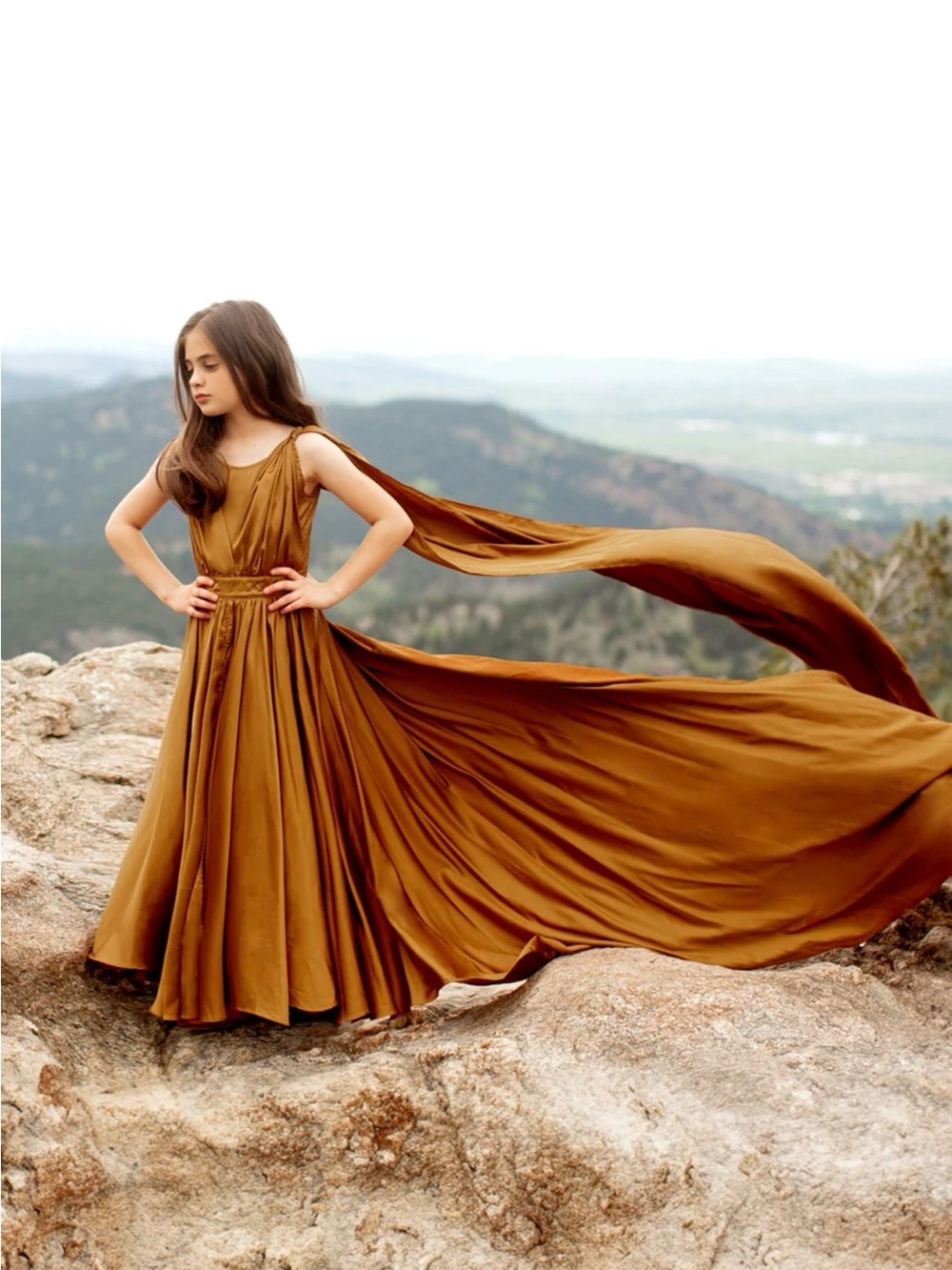 Joyfolie Junie Impact Dress in Dark Honey